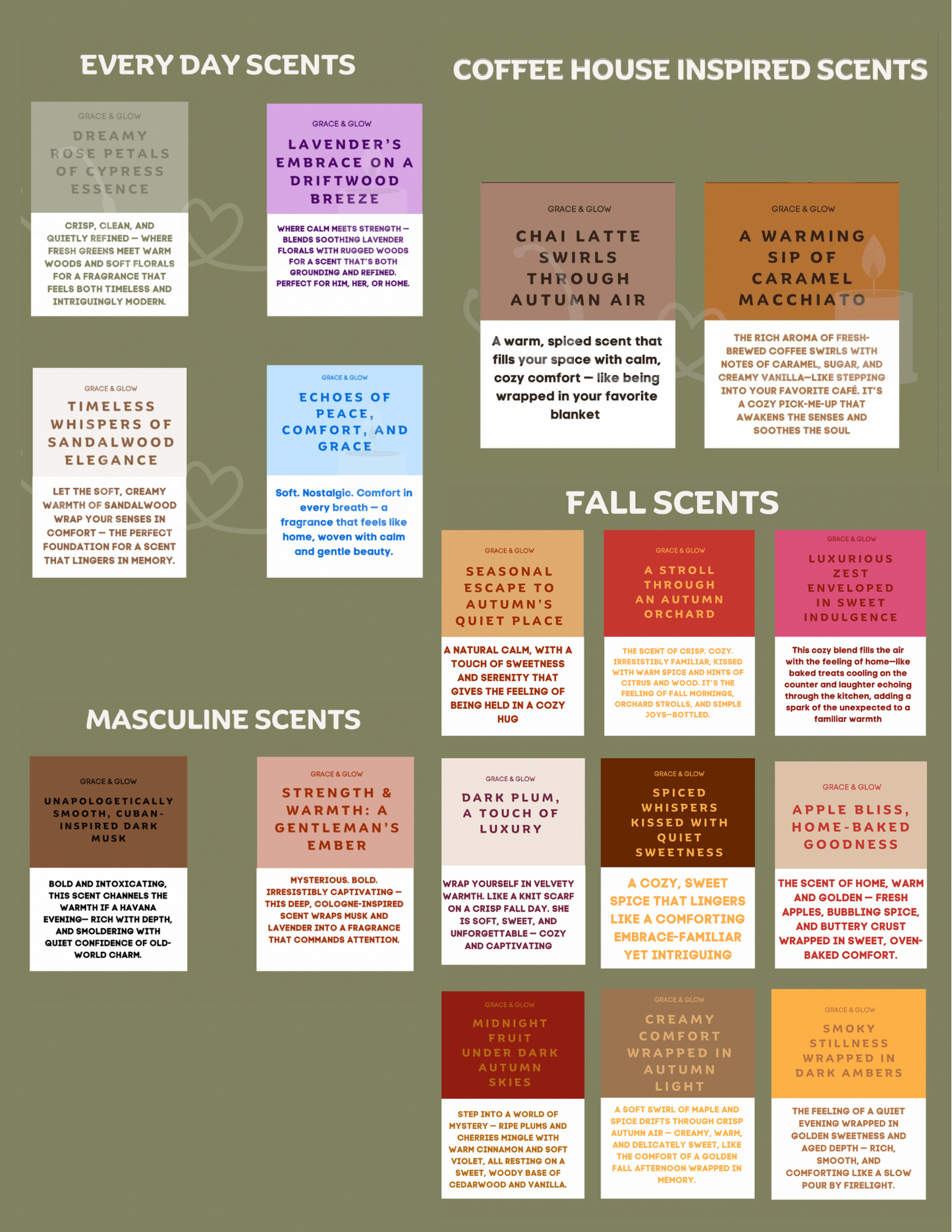 Grace & Glow: Graceful Treasures (trial room/linen spray)