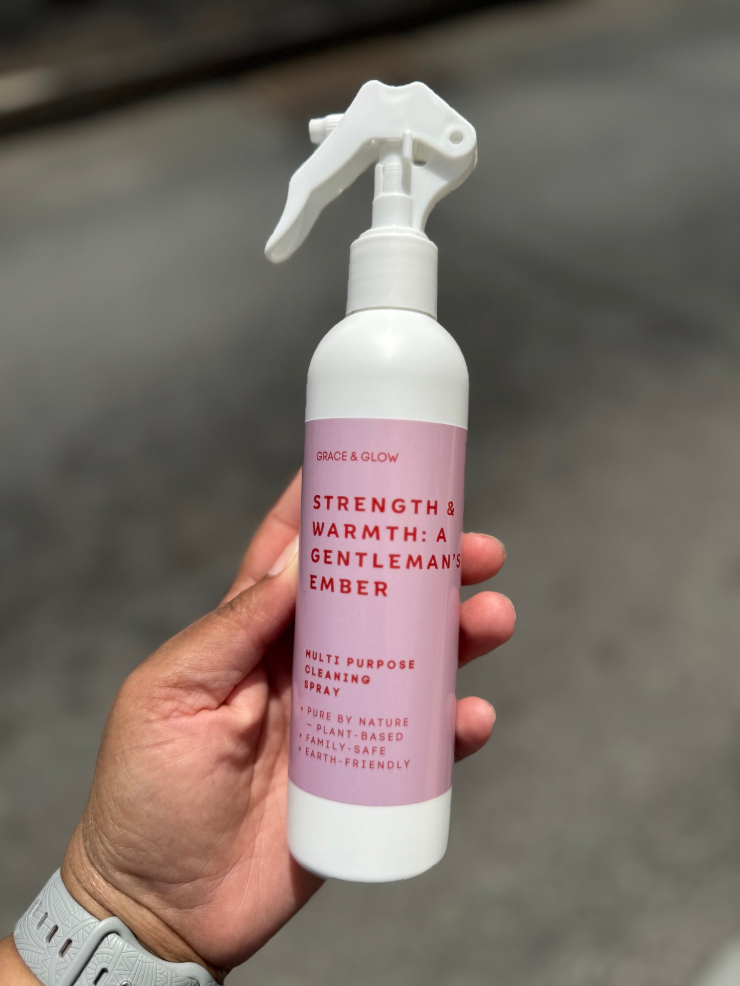 Multipurpose Cleaner Spray (8 oz) – Strength & Warmth Gentleman’s Ember – Streak-Free All Purpose Cleaner for Kitchen & Home