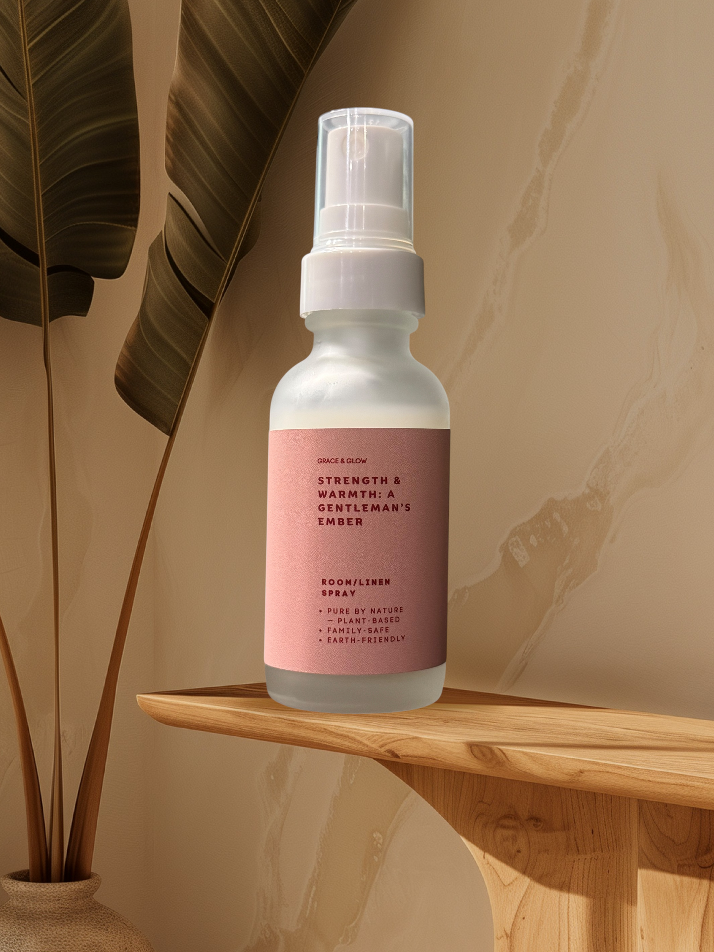 Grace & Glow: Strength & Warmth, A gentleman's ember, Room/Linen Spray