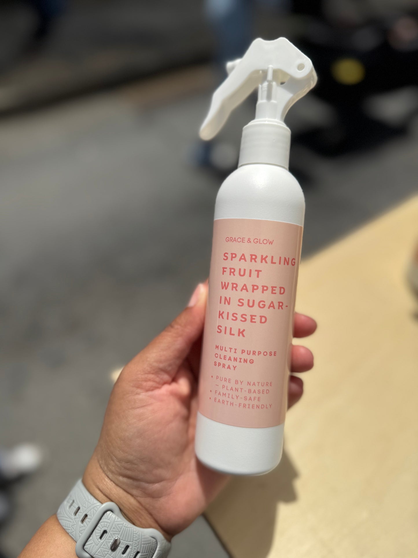 Multipurpose Cleaner Spray (8 oz) – Sparkling Fruit Sugar Kissed Silk – Streak-Free All Purpose Cleaner for Kitchen & Bathroom