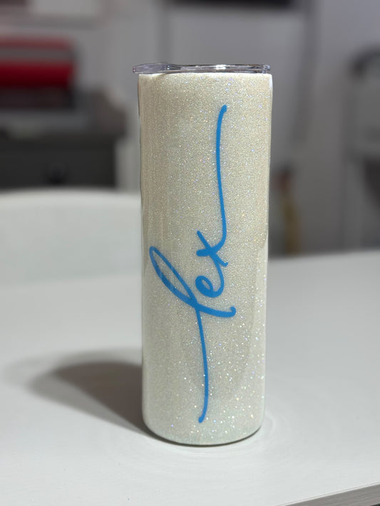 20 oz Glitter Tumbler Cup | Shimmer & Shine Drink ware | lex