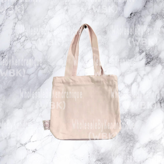 8x7x2 inch mini pink tote