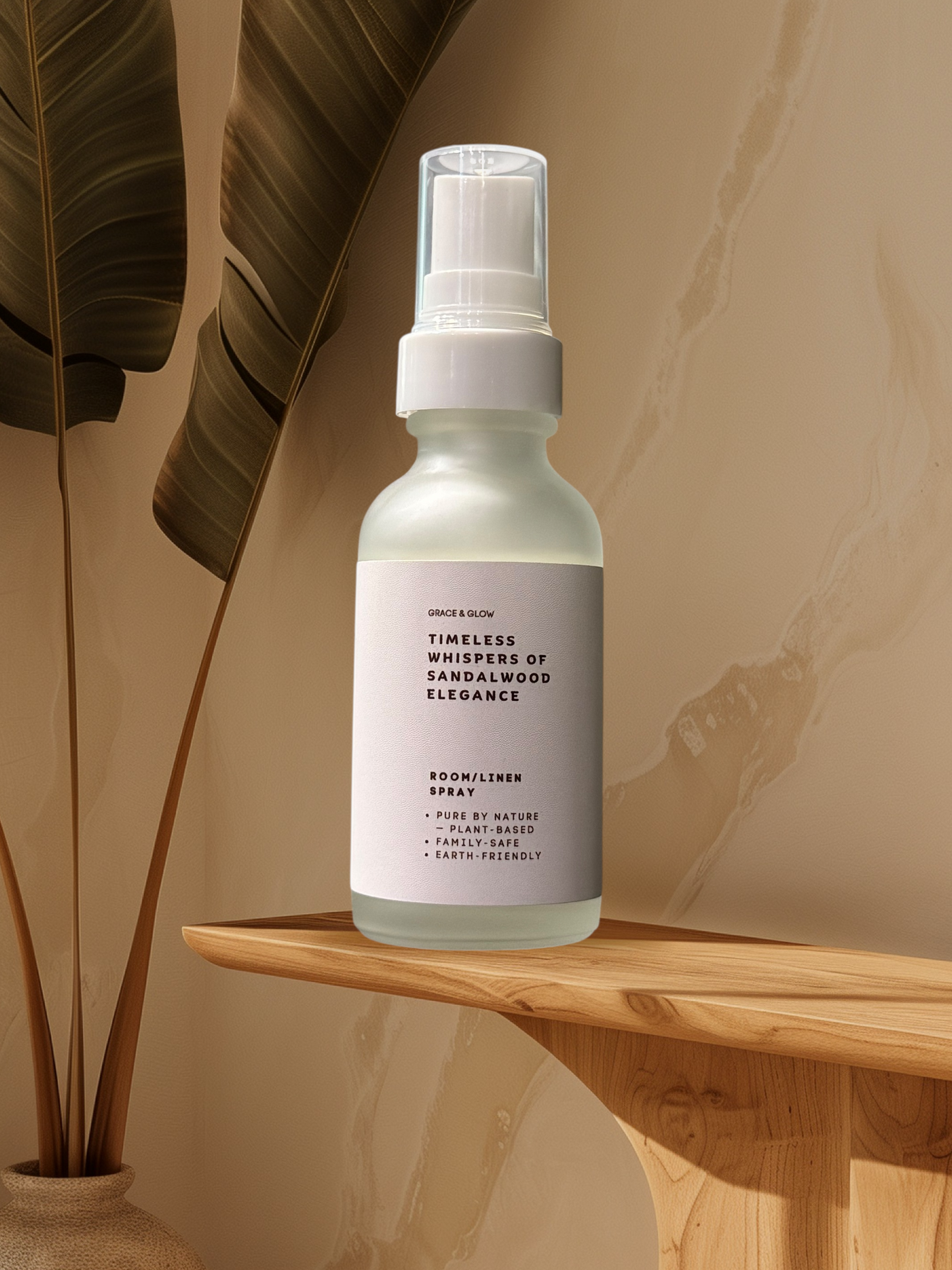 Grace & Glow: Timeless whispers of sandalwood elegance, Room/Linen Spray