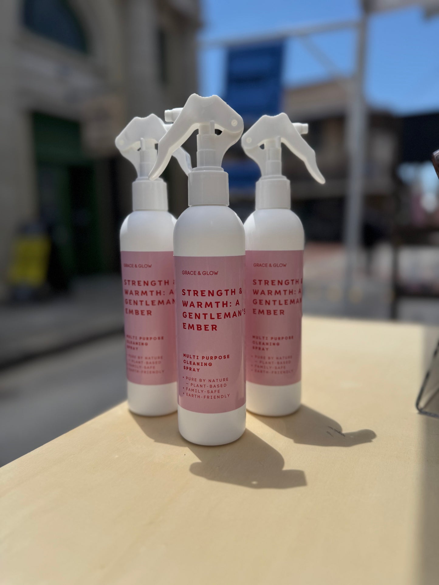 Multipurpose Cleaner Spray (8 oz) – Strength & Warmth Gentleman’s Ember – Streak-Free All Purpose Cleaner for Kitchen & Home