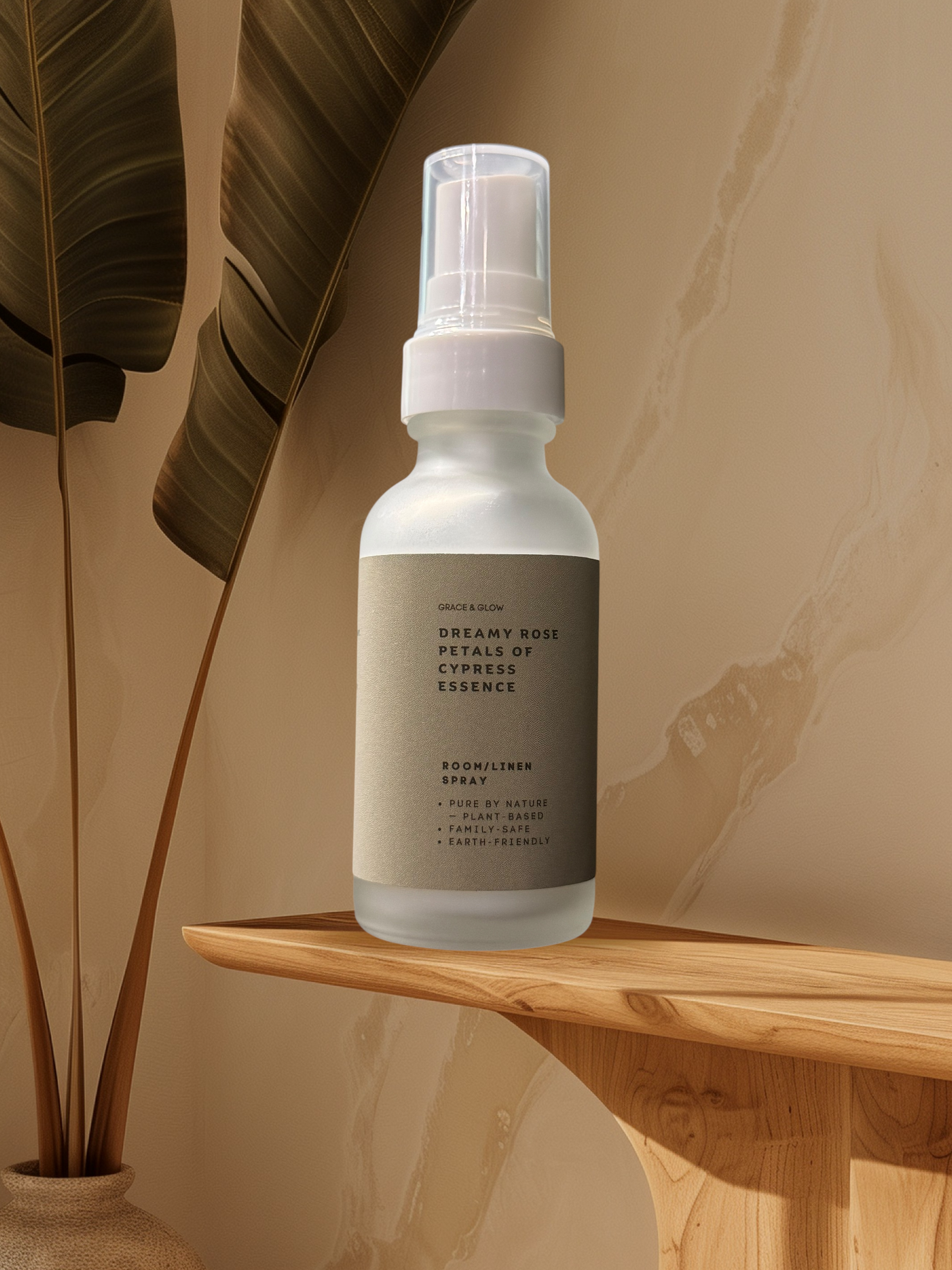 Grace & Glow: Dreamy rose petals of cypress essence, Room/Linen Spray