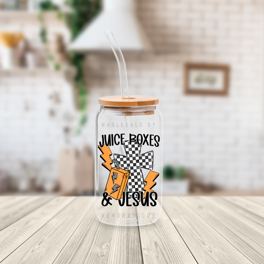 UVDTF decal-Juice Boxes & Jesus Orange(UV157)