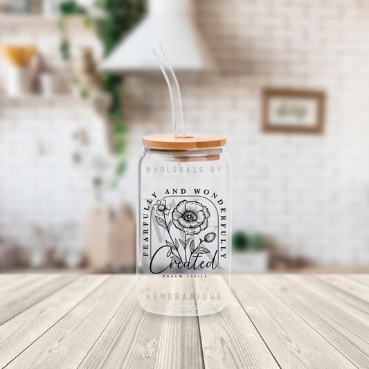 UVDTF Decal-Fearfully and wonderfully created(black)