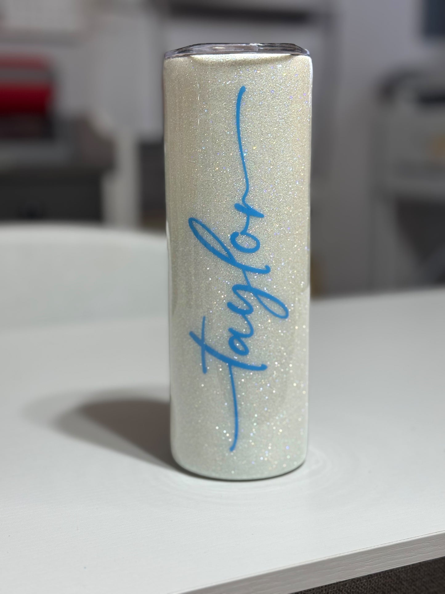 20 oz Glitter Tumbler Cup | Shimmer & Shine Drink ware | taylor