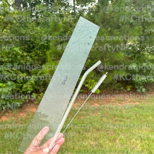 Glass Straw-Clear 10mm, 13 inch long straw for popular branded tumblers