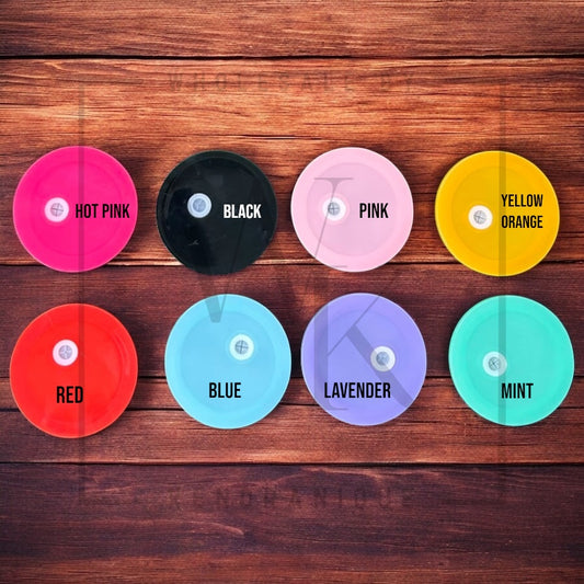 17 oz mug colored acrylic tops