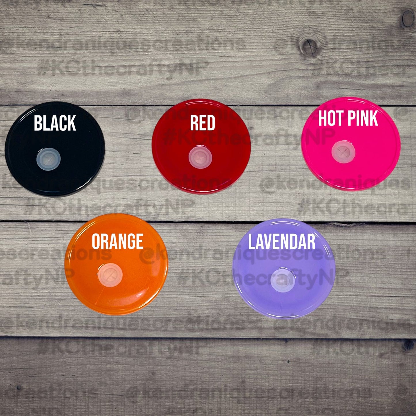 16 oz glass can Colored Acrylic Lids