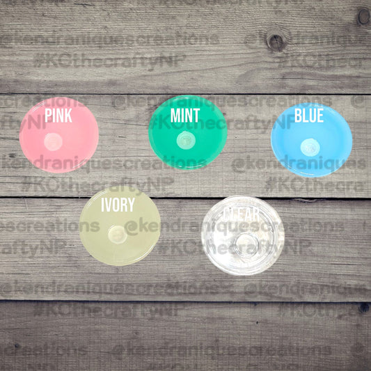 16 oz glass can Colored Acrylic Lids