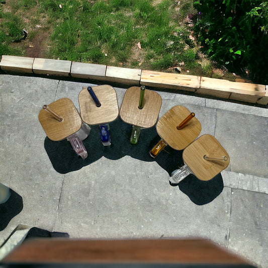 20 oz square bamboo replacement lids